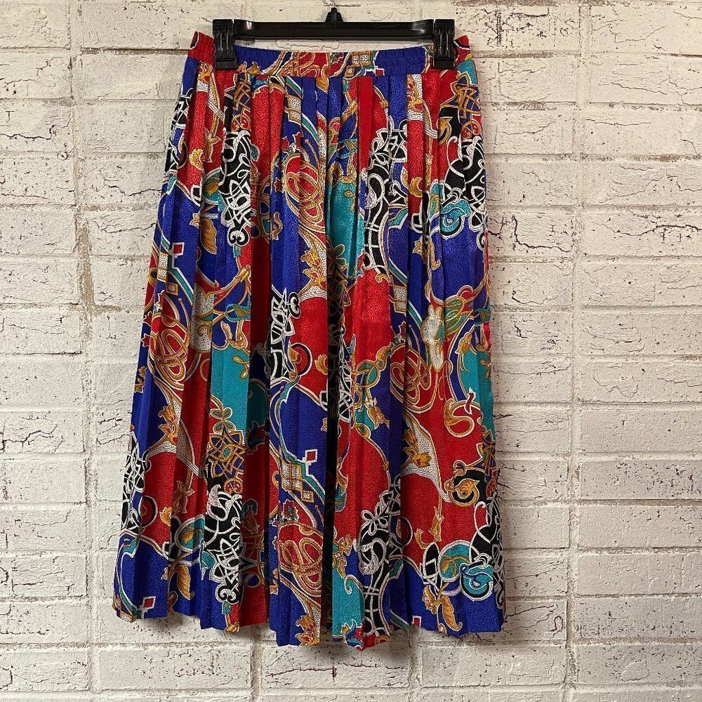 Vintage ANdrea Gayle Pleated Skirt Small